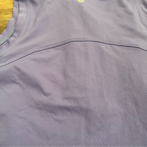 Lululemon Front Zip Mock-Neck Tennis Tank Top Charged Indigo Size 4 with flaw - Picture 9 of 9